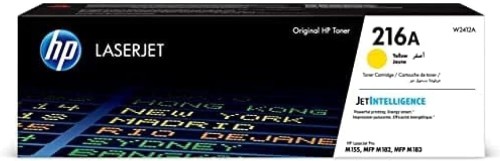 HP 216A Yellow Original LaserJet Toner Cartridge (W2411A).
